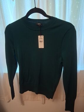 Express Teal Green Crewneck Sweater